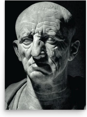 Cato the Elder Poster Print - Wall Art for Home Decor Office Living Room Bedroom, No Frame, 12x16 inches