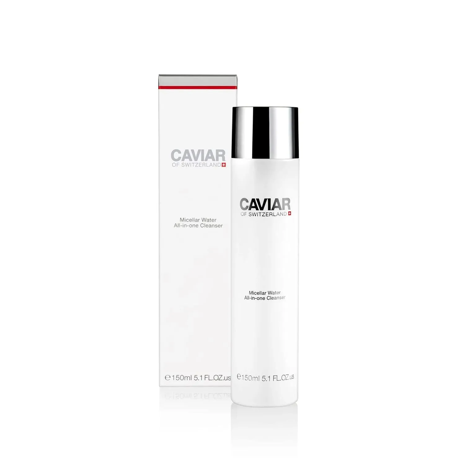 Caviar Micellar Water Face Cleanser - Makeup Remover Cleanser for Face, Cleansing Water for Any Type of Skin Including Oily & Sensitive Skin | Hydrating Facial Cleaner (5 Fl Oz)