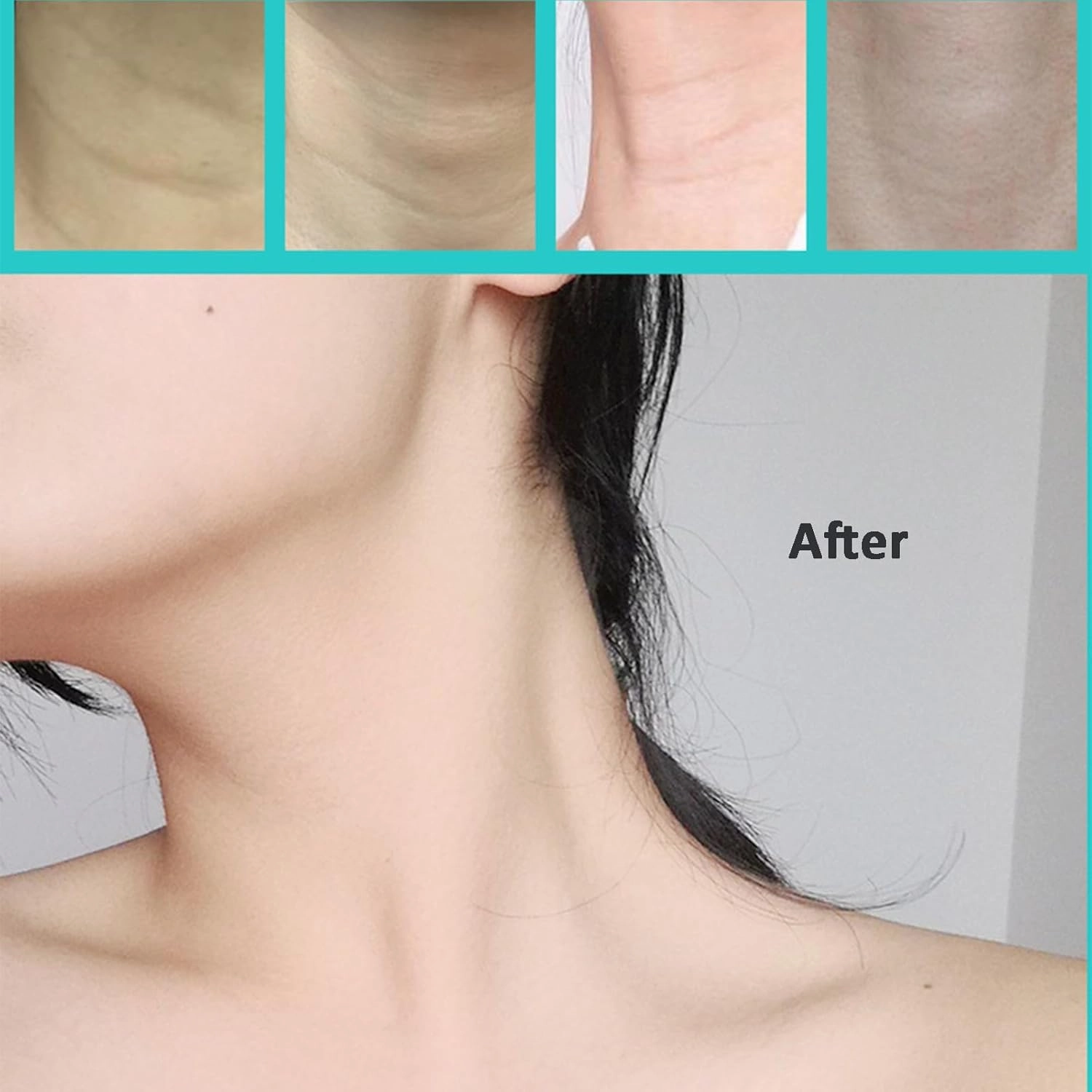 Celestica Instant Neck Tape, 20PCS Invisible Neck Tightening Strips for Double Chin & Saggy Skin,Makeup-Friendly, Face Jaw Firming Tape (2pcs)