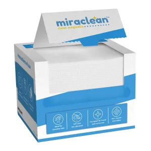 CharmSkin Makeup Remover Wipes by Miraclean - 10 x 12 inches, 80 GSM Versatile Face Wipes for Facial Cleansing & Hand Cleaning - 50 Cleaning Wipes/Pack