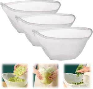 Cheese Cloths, 2025 New Upgrade Cheese Cloth Bag for Straining, Cheesecloths Nut Milk Bag Reusable, Cheesecloth for Straining, Dumpling Fillings, Juicing and Cooking (19.29 inch-3pcs)