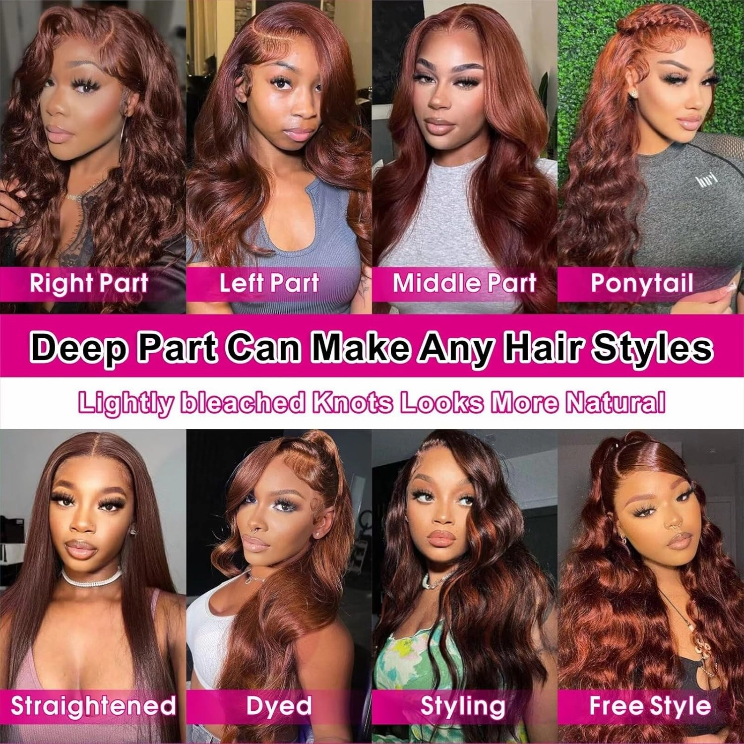 Chocolate Brown Lace Front Wig 13x4 HD Body Wave Lace Front Wigs Human Hair Pre Plucked Hairline Brown Wig Human Hair 180% Density Thick and Smooth #4 Colored for Black Women 18 Inch