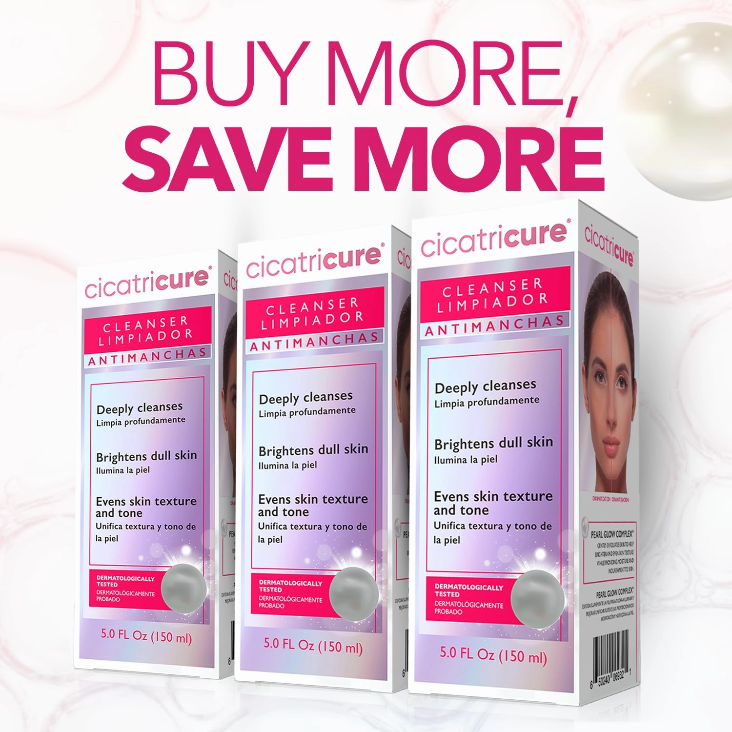 Cicatricure Antimanchas Face Wash, AHA & PHA Facial Cleanser, Deeply Cleanses, Exfoliates & Helps Brighten Dull Skin, Lactic & Salicylic Acid Face Wash, Paraben & Sulfate Free - 5 Fl. Oz. (Pack of 3)…