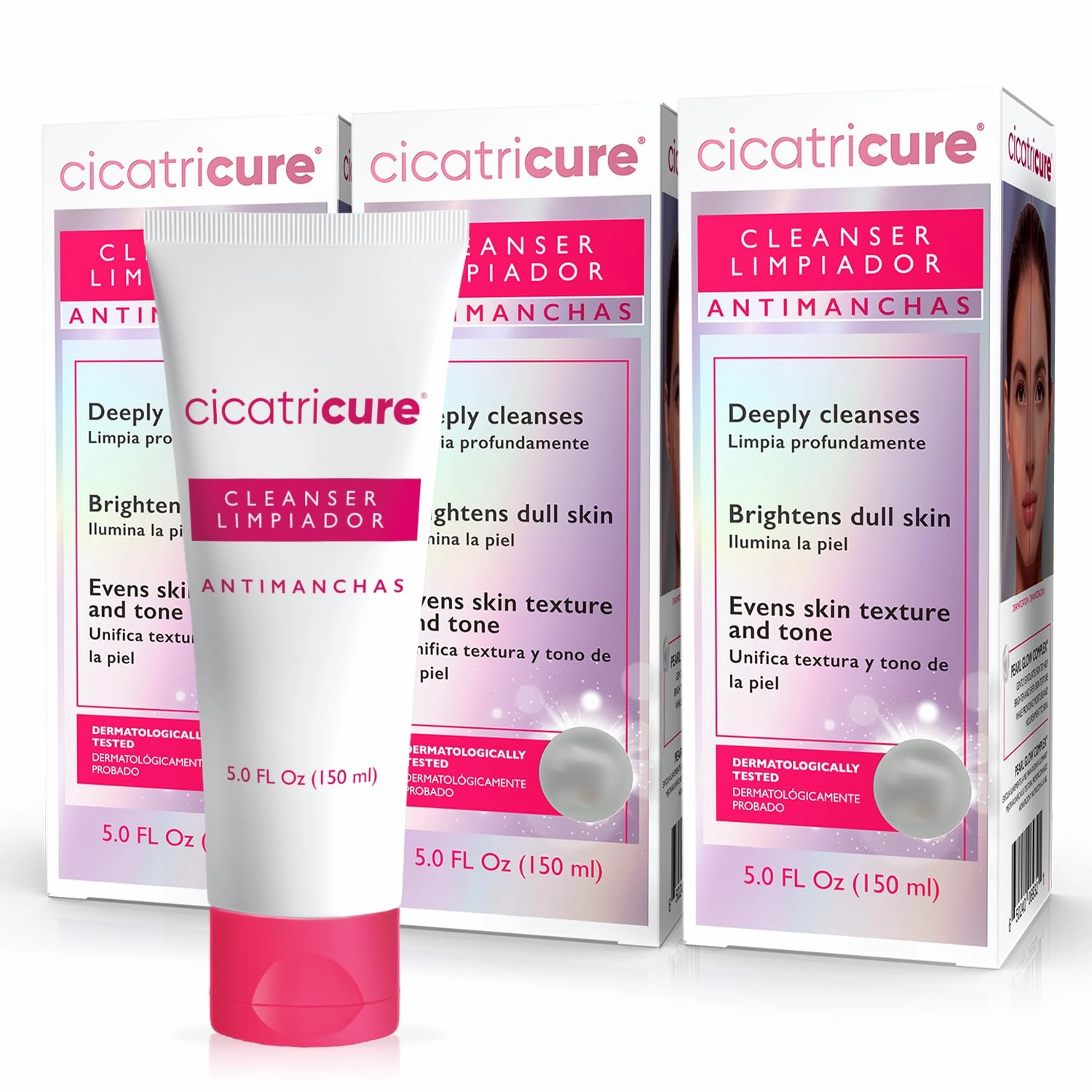Cicatricure Antimanchas Face Wash, AHA & PHA Facial Cleanser, Deeply Cleanses, Exfoliates & Helps Brighten Dull Skin, Lactic & Salicylic Acid Face Wash, Paraben & Sulfate Free - 5 Fl. Oz. (Pack of 3)…