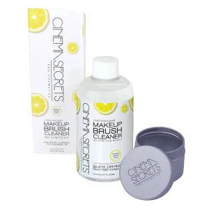 Cinema Secrets Original Makeup Brush Cleaner Kit - Professional Cleanser   Cleansing Tin for Makeup Brushes - Quick-Drying, Rinse-Free Formula - Removes Stubborn Waterproof Make Up - Lemon