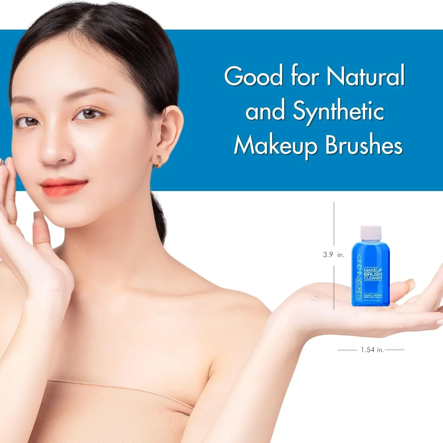 Cinema Secrets Original Makeup Brush Cleaner Kit - Professional Cleanser   Cleansing Tin for Makeup Brushes - Quick-Drying, Rinse-Free Formula - Removes Stubborn Waterproof Make Up - Vanilla