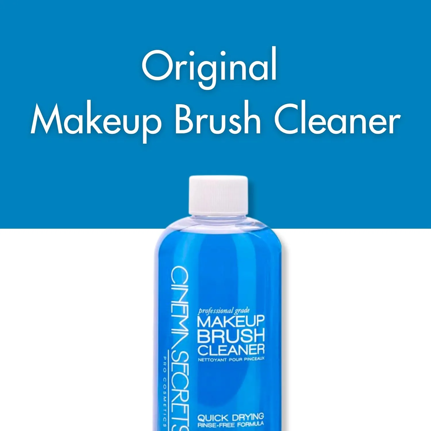 Cinema Secrets Original Makeup Brush Cleaner Kit - Professional Cleanser   Cleansing Tin for Makeup Brushes - Quick-Drying, Rinse-Free Formula - Removes Stubborn Waterproof Make Up - Vanilla