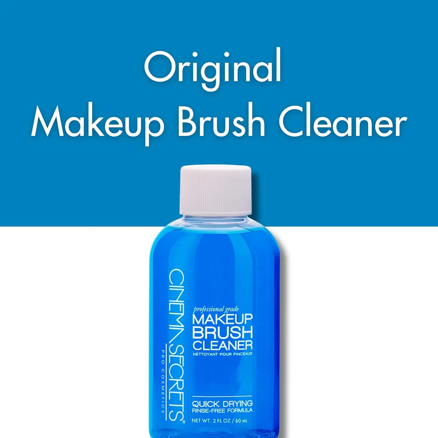 Cinema Secrets Original Makeup Brush Cleaner Kit - Professional Cleanser   Cleansing Tin for Makeup Brushes - Quick-Drying, Rinse-Free Formula - Removes Stubborn Waterproof Make Up - Vanilla