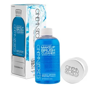 Cinema Secrets Original Makeup Brush Cleaner Kit - Professional Cleanser   Cleansing Tin for Makeup Brushes - Quick-Drying, Rinse-Free Formula - Removes Stubborn Waterproof Make Up - Vanilla