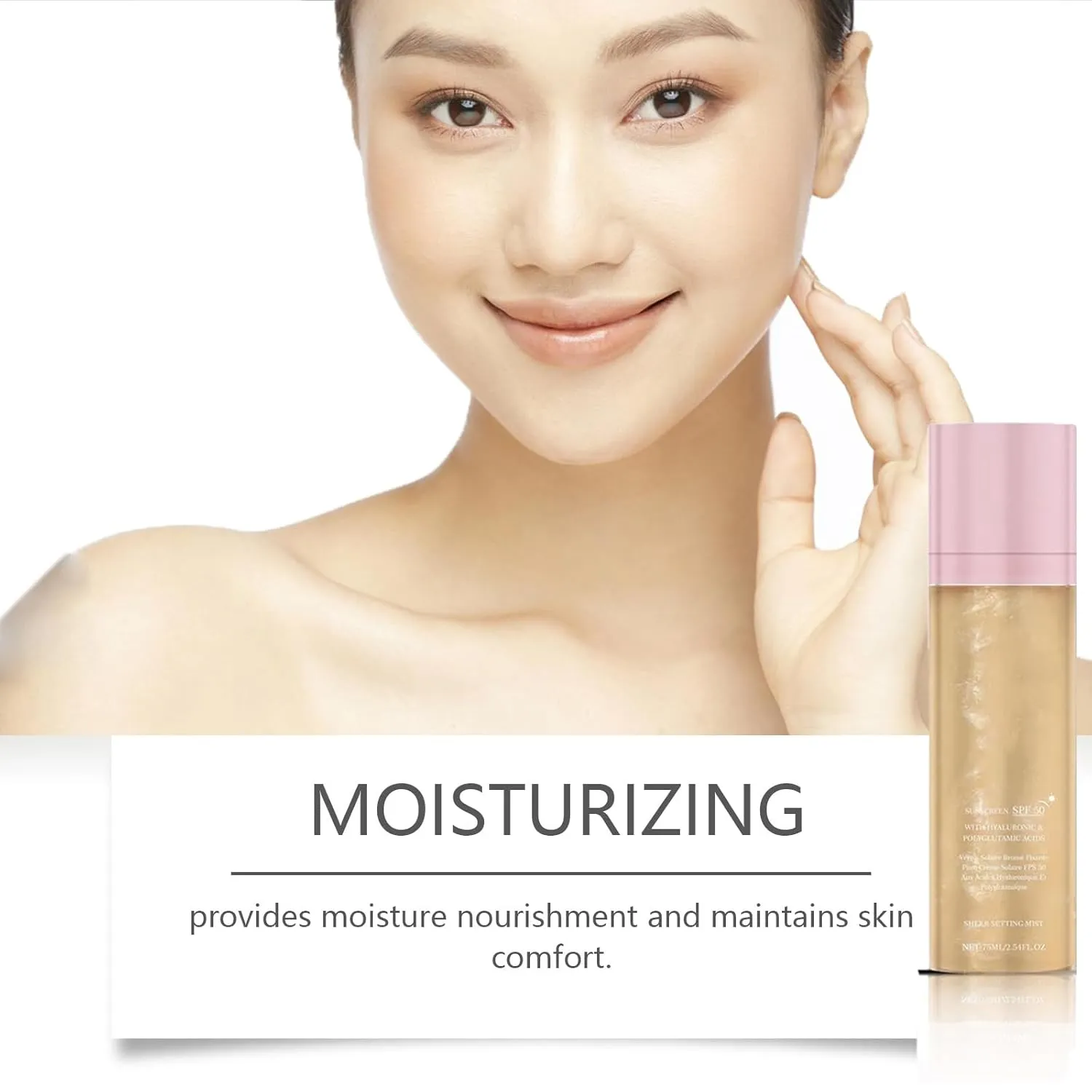 Circulatik Setting Mist SPF 50, Sheer Setting Mist Sunscreen SPF 50, Circulatik Setting Mist – Sheer spf 50, Broad Spectrum Shimmering Body Mist, Hydrating Makeup-Friendly Glow Spray (3)