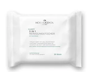 CLARIFY 3 IN 1 CLEANSING WIPES - Particularly gentle 3in1 cleaning wipes, 1 Pack with 25 pcs.
