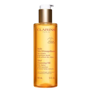 CLARINS Total Cleansing Oil | Removes Long-Wearing, Heavy and Waterproof Makeup and Pollutants | Preserves Skin's Microbiota | Easy Rinse | Safe For Use On Face, Eyes and Lips | Dermatologist Tested
