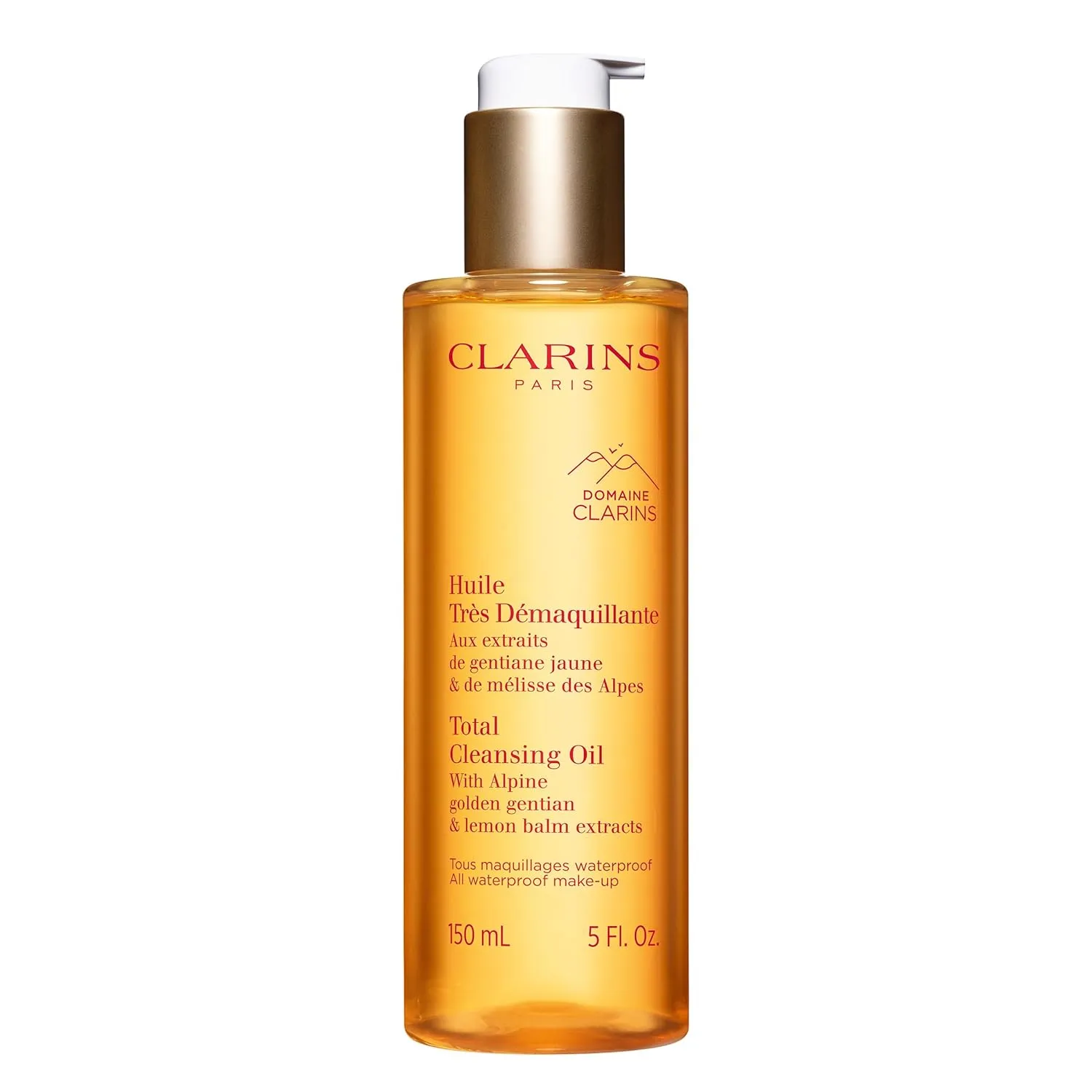 CLARINS Total Cleansing Oil | Removes Long-Wearing, Heavy and Waterproof Makeup and Pollutants | Preserves Skin's Microbiota | Easy Rinse | Safe For Use On Face, Eyes and Lips | Dermatologist Tested