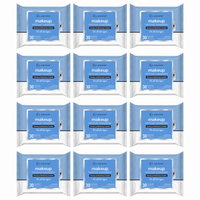 Clarisse 10781-12 Make Up Remover Cleansing and Moisturizing Towelettes, 30-Ct. - Quantity 1212