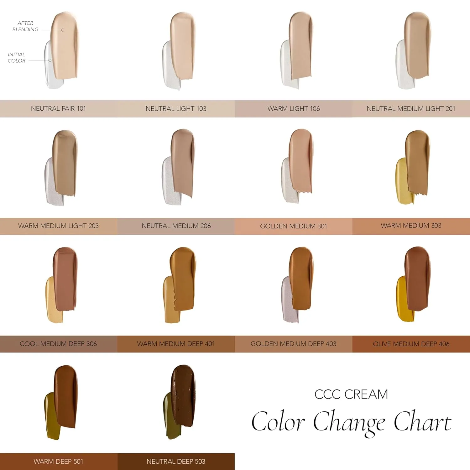 CLE Cosmetics CCC Cream (Warm Medium 303 / SPF 50) - Color Correcting Hybrid CC Cream with Sunscreen - Lightweight, Hydrating, Light to Medium Coverage Foundation - 1 fl oz
