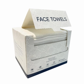Clean Face Towels Hypoallergenic Ultra-Soft Clean Skin Facial Towels for Sensitive Skin Eczema Association Accepted Makeup Remover Dry Wipes Ultra Soft 50 Ct 1 Pack 100% USDA Biobased
