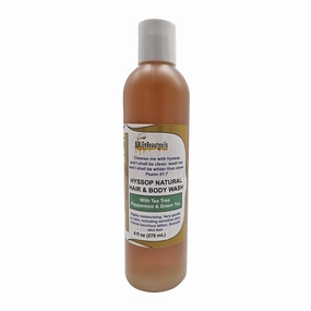 Cleanse Me With Hyssop Natural Hair and Body Wash, Organic Hyssop Infused Shampoo and Body Wash for Nourishing and Refreshing Hair & Body Cleansing (Tea Tree Peppermint & Green Tea)