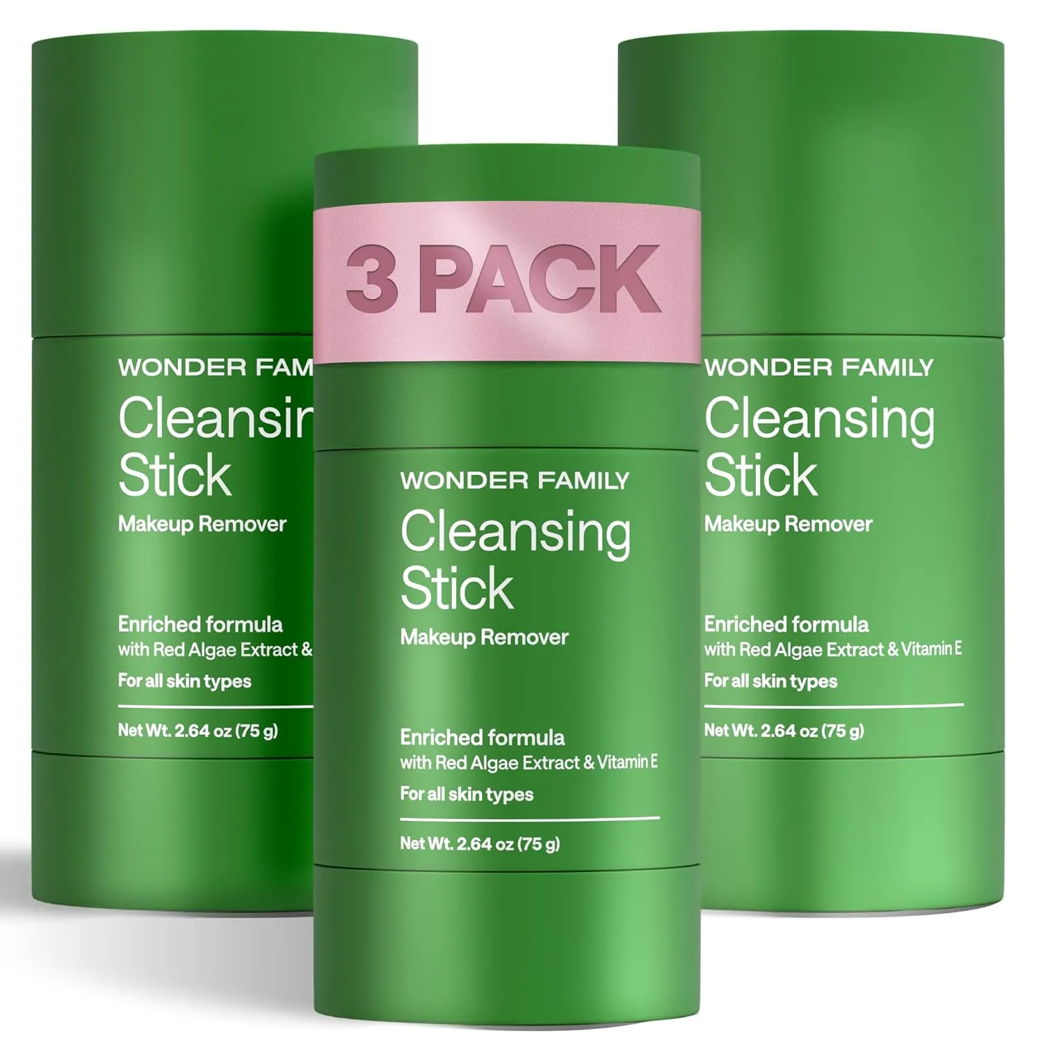 Cleansing Gel Makeup Remover Stick - Melt Cosmetics with Travel Size Facial Cleanser for Sensitive Skin - Cleansing Balm - Clean Makeup Travel Face Cleanser Balm - Paraben, Sulfate Free, 3 Pack