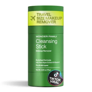 Cleansing Gel Makeup Remover Stick - Melt Cosmetics with Travel Size Facial Cleanser for Sensitive Skin - Cleansing Balm - Clean Makeup Travel Face Cleanser Balm - Paraben, Sulfate Free