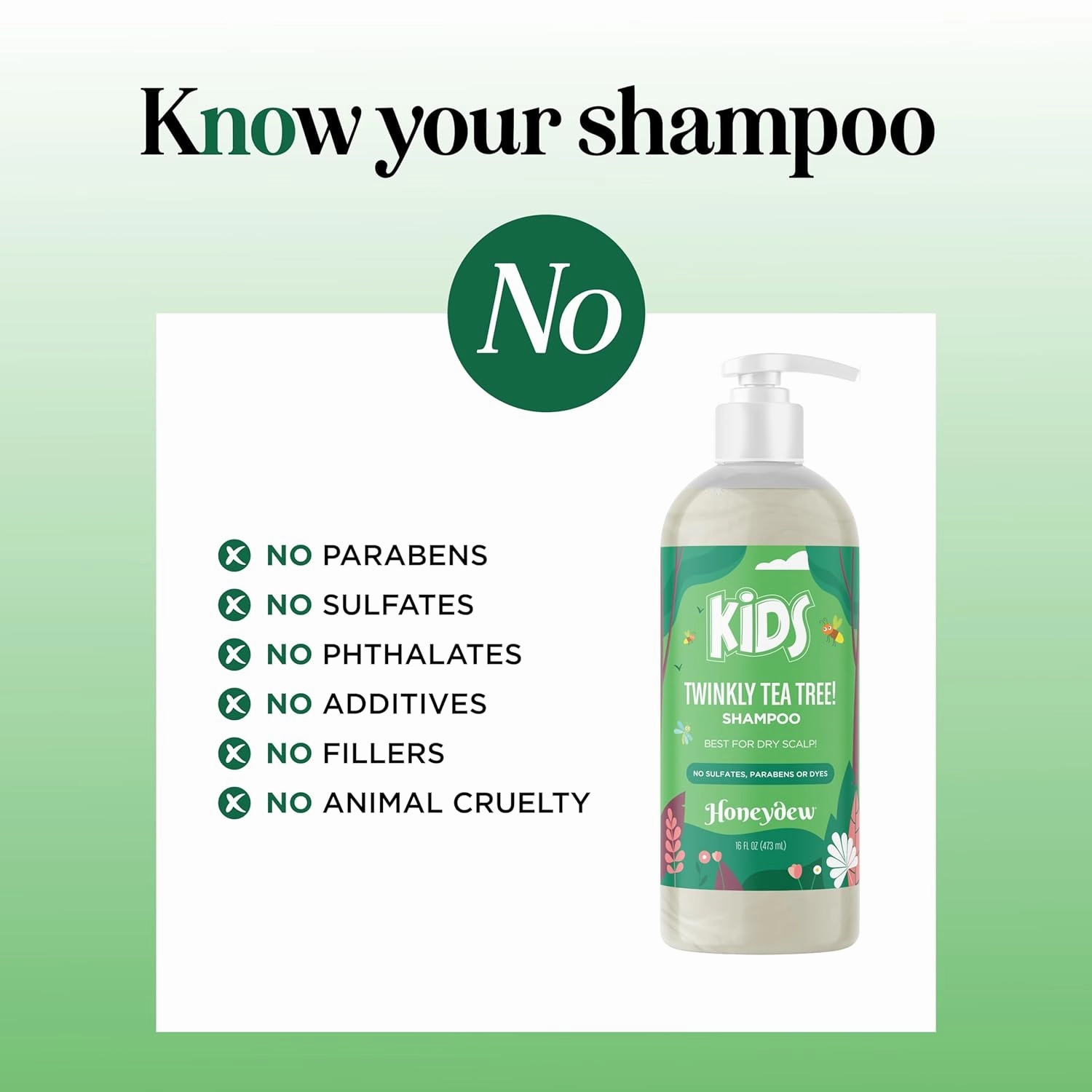 Cleansing Kids Shampoo for Dry Scalp - Dry Flaky Scalp Care Shampoo for Kids and Hair Build Up Remover with Tea Tree Oil and Rosemary Essential Oils for Hair Care - Kids Scalp Cleanser for Build Up