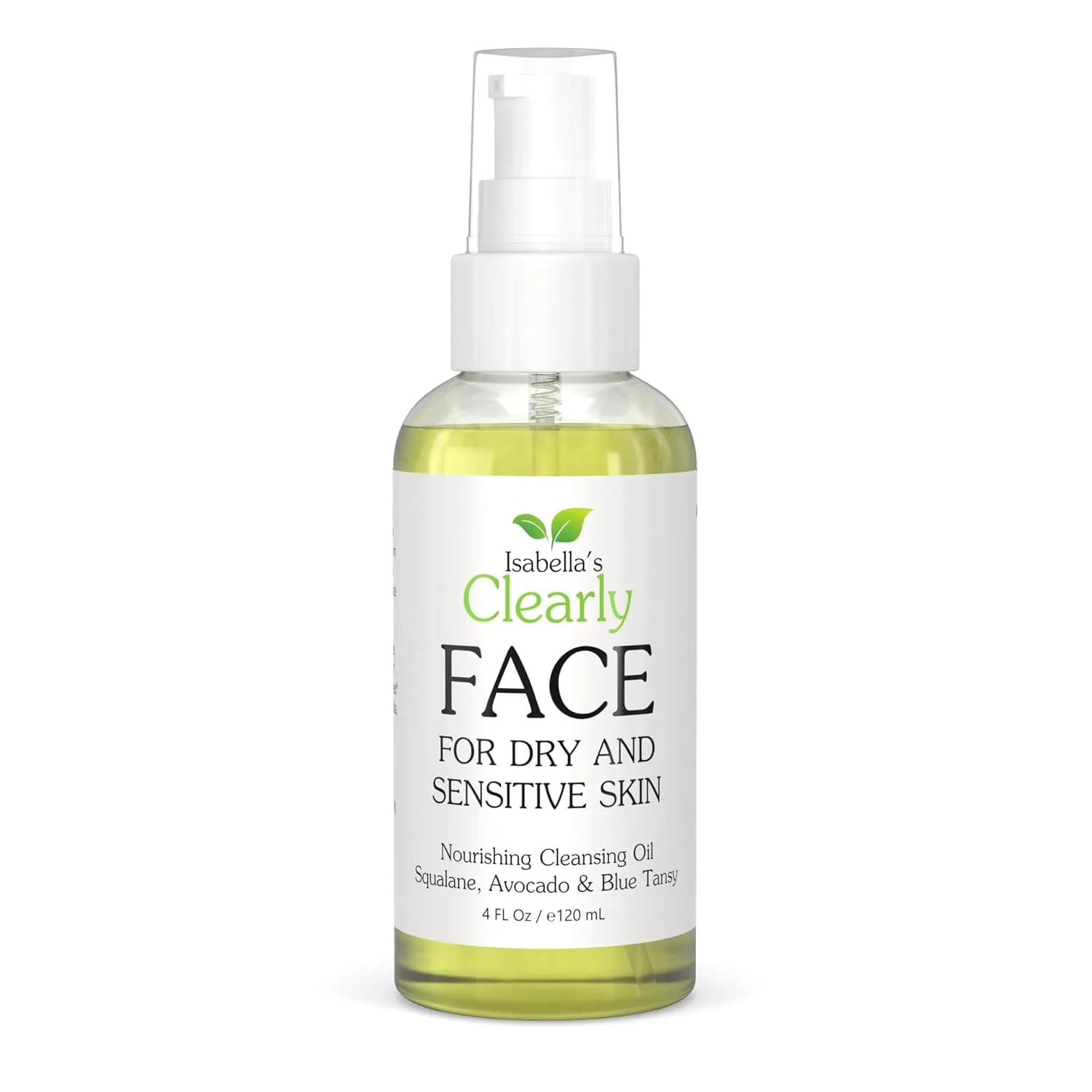 Clearly FACE, Natural Oil Cleanser Face Wash and Makeup Remover | Gentle Cleansing Oil with Avocado, Argan, Blue Tansy and Vegan Squalane | Pure & Toxin-Free, Water Free, Made in USA