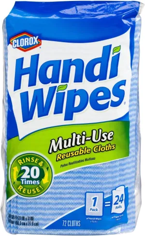 Clorox Handi Wipes Multi-Use Reusable Cloths, 72 ct.