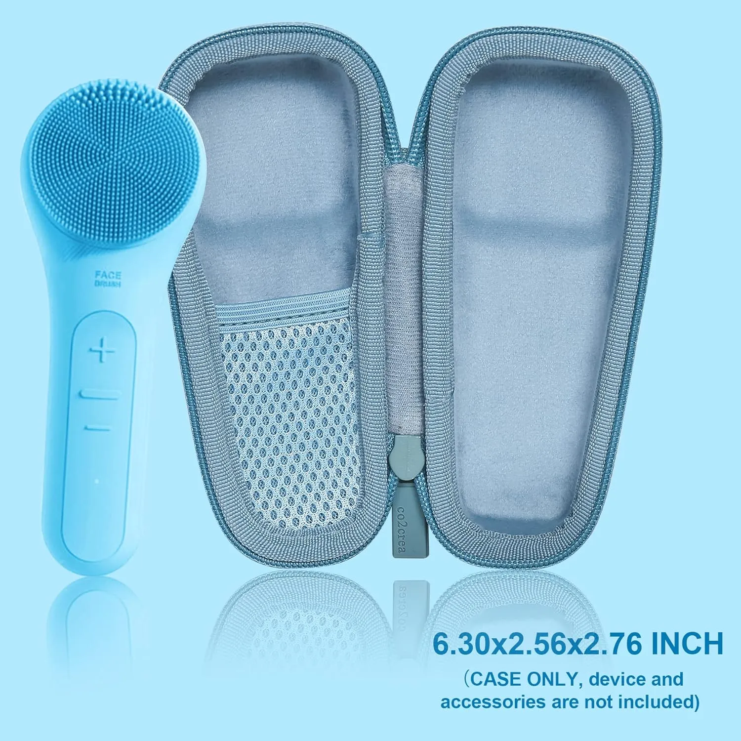 co2CREA Hard Carrying Case Compatible with NågraCoola CLIE 2 1 Sonic Facial Cleansing Brush (Mint)