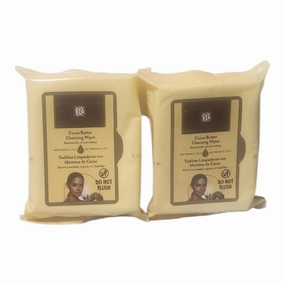 Cocoa Butter Cleansing Wipes with Vitamins A, C & E, Do Not Flush, 2-Pack