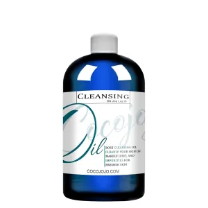 cocojojo Cleansing Oil Makeup Remover - 8 oz Rosehip Cleansing Oil for Face Cleansing Facial Cleanser Face Wash Oil Cleanser with Rose Hip Oil - All Skin Types ROSE CLEANSING OIL