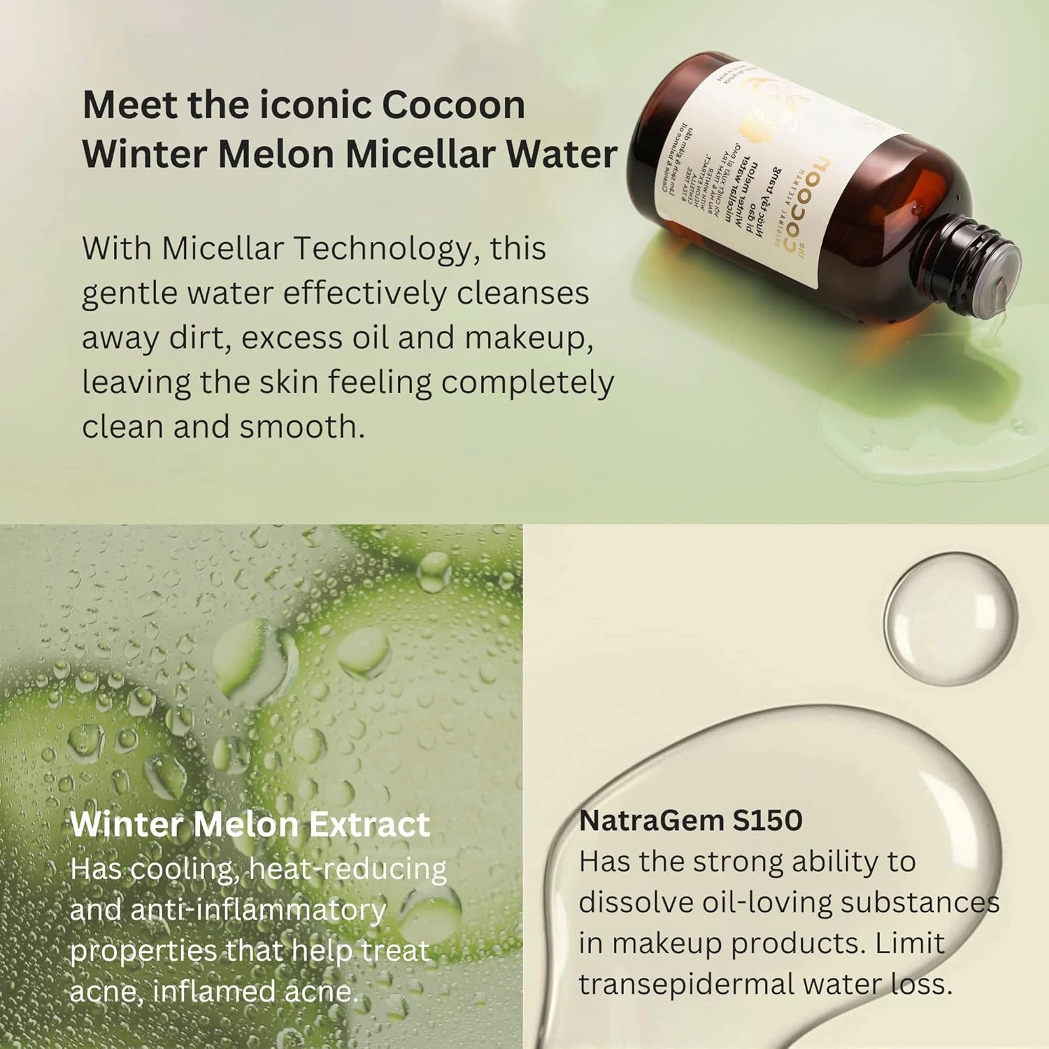 Cocoon Winter Melon Micellar Water (16.91 fl oz)