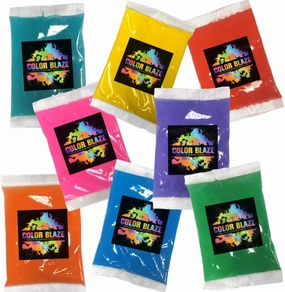 Color Blaze 8-Pack Holi Color Powder – Includes 8 Vibrant Colors (75g Each) – Pink, Red, Orange, Yellow, Green, Teal, Blue, Purple – Perfect for Toss, Rangoli, Fun Runs, Color War, Parties & Festivals
