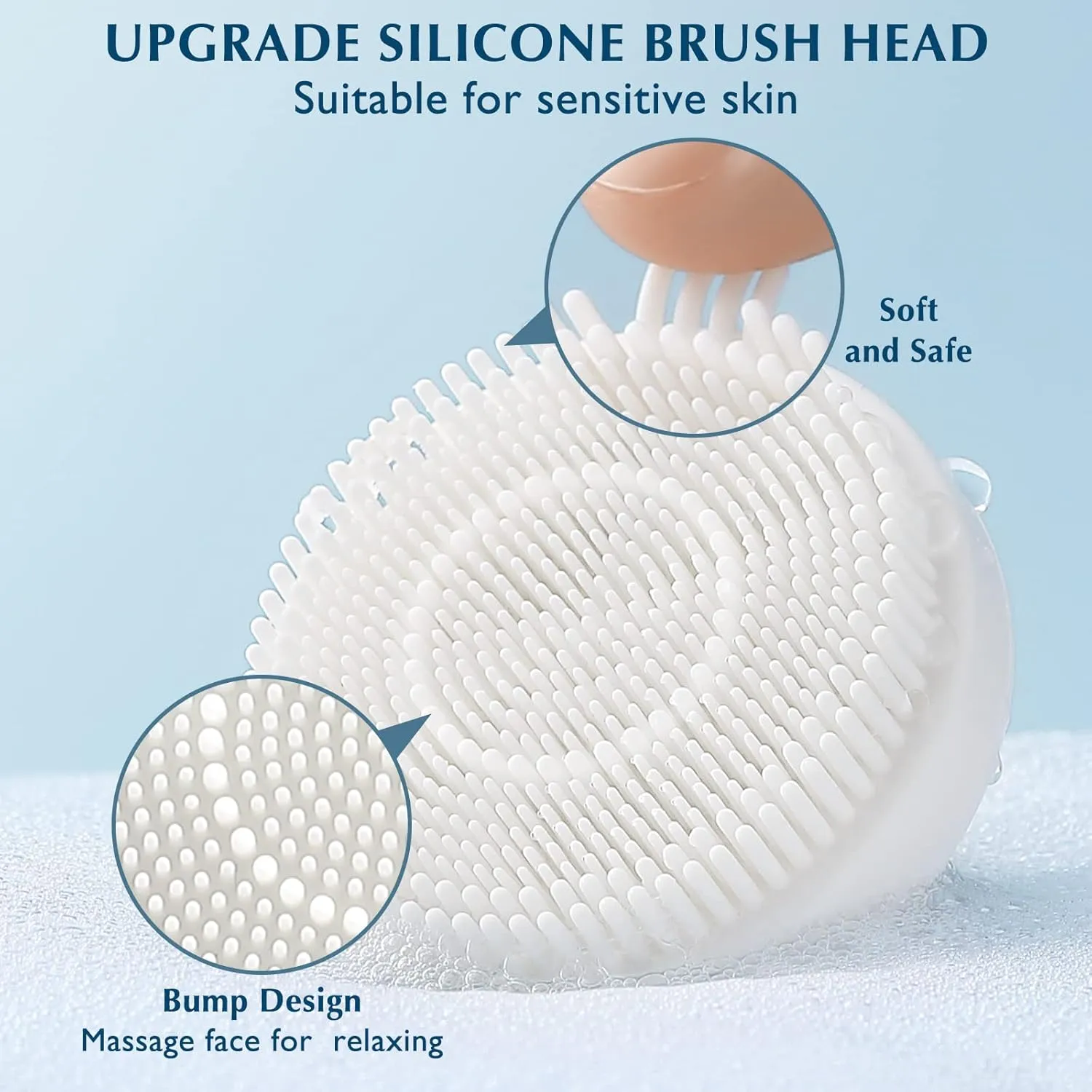COSLUS Facial Cleansing Brush Silicone Face Scrubber: 7 in 1 FBS-D Electric Exfoliating Rotating Massage Device Waterproof Deep Cleaning Exfoliation Spa Machine - Electronic Skin Care Wash System