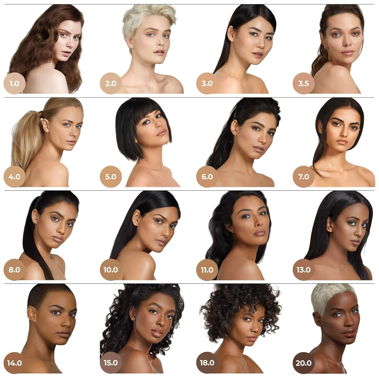 Cosmetics Invisiwear Liquid Full Coverage Foundation Makeup Shade 10.0 - Vegan, Oil and Fragrance Free, Dermatologically and Clinically Tested