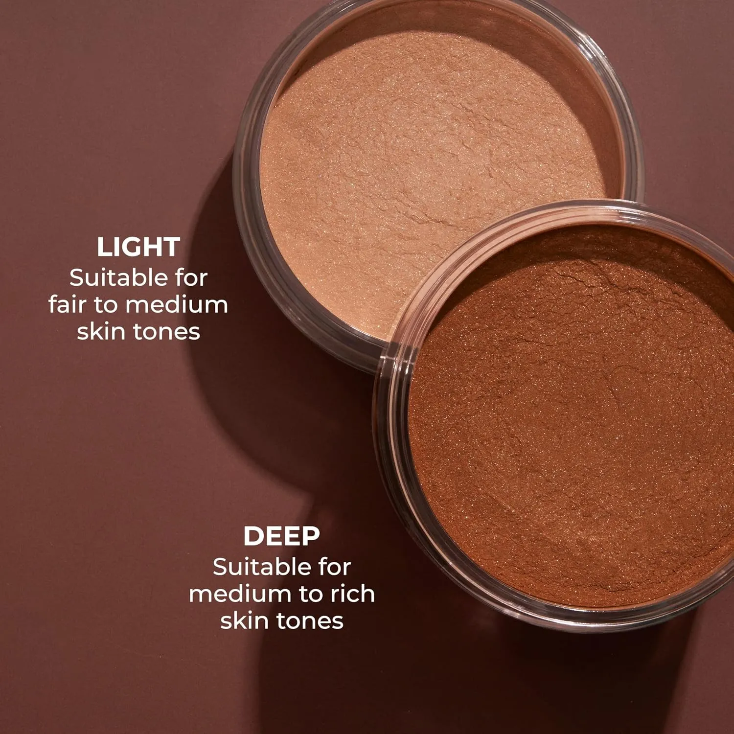 COVER FX Illuminating Setting Powder Duo - Deep- Lightweight Finishing Powder - Sets Makeup All-Day