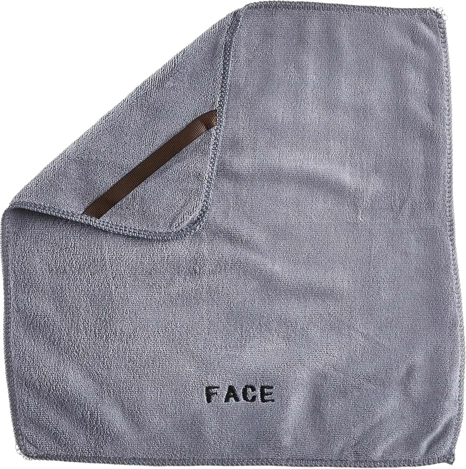 Crafty Cloth Ultra-Soft Microfiber 4-Pack Facial Cleansing and Makeup Remover Towels for Hygienic, Gentle Skin Care | Face and Makeup Eraser | Fast-Dry, Machine Washable | Gray | 12x12