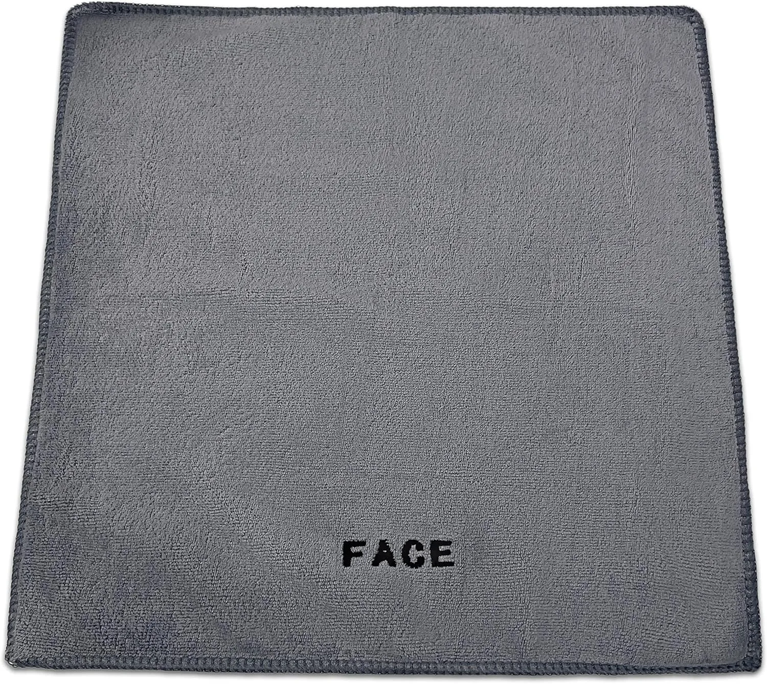 Crafty Cloth Ultra-Soft Microfiber 4-Pack Facial Cleansing and Makeup Remover Towels for Hygienic, Gentle Skin Care | Face and Makeup Eraser | Fast-Dry, Machine Washable | Gray | 12x12