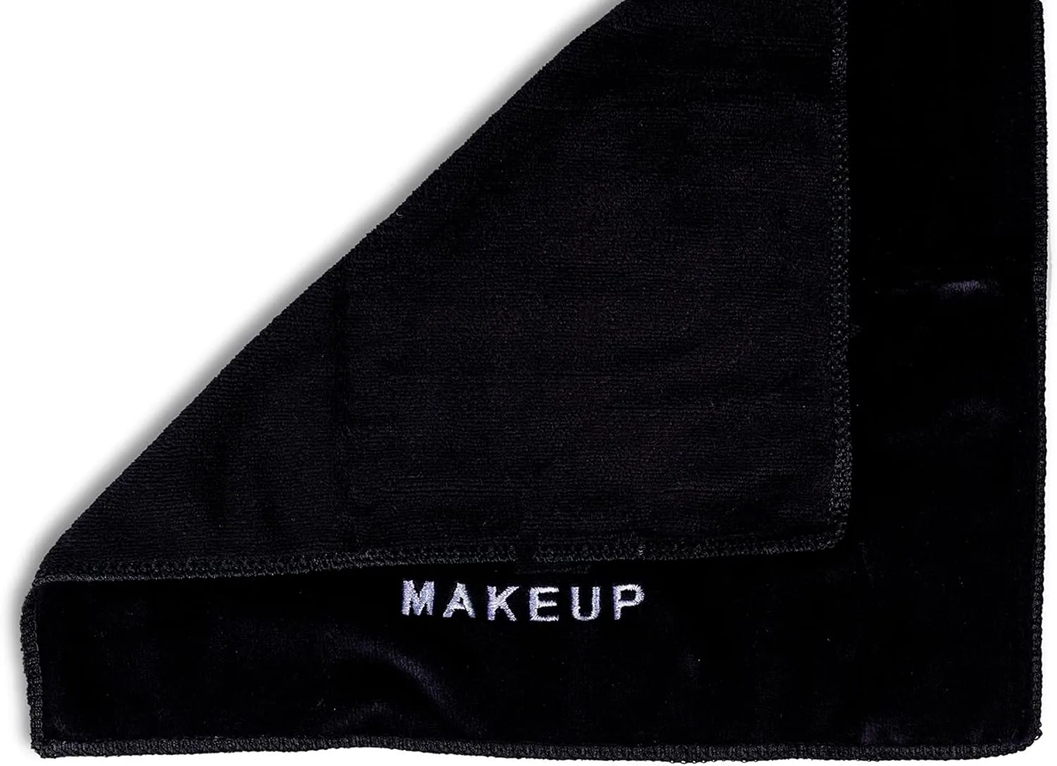 Crafty Cloth Ultra-Soft Microfiber Makeup Remover Cloths | Makeup Eraser Cloth | Microfiber Face Cloth | 4-Pack 12x12 Face Towels for Gentle, Hygienic Makeup Removal | Black | Machine Washable