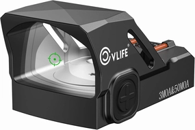 CVLIFE WolfCovert Multi-Reticle Red/Green Dot Sight for Doctor Cut, 3 MOA Dot & 50 MOA Circle Reflex Sight Motion Awake, Pistol Scope with Fiber Optic and Adapter for RMR & MOS & 21mm Picatinny