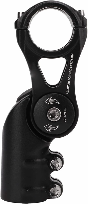 Cycling Stem 31.8mm | Angle Adjustable 90° / 40° | Aluminum Alloy Riser for Mountain Cycling/Road Cycling | Lightweight 348g with Shielded Cap