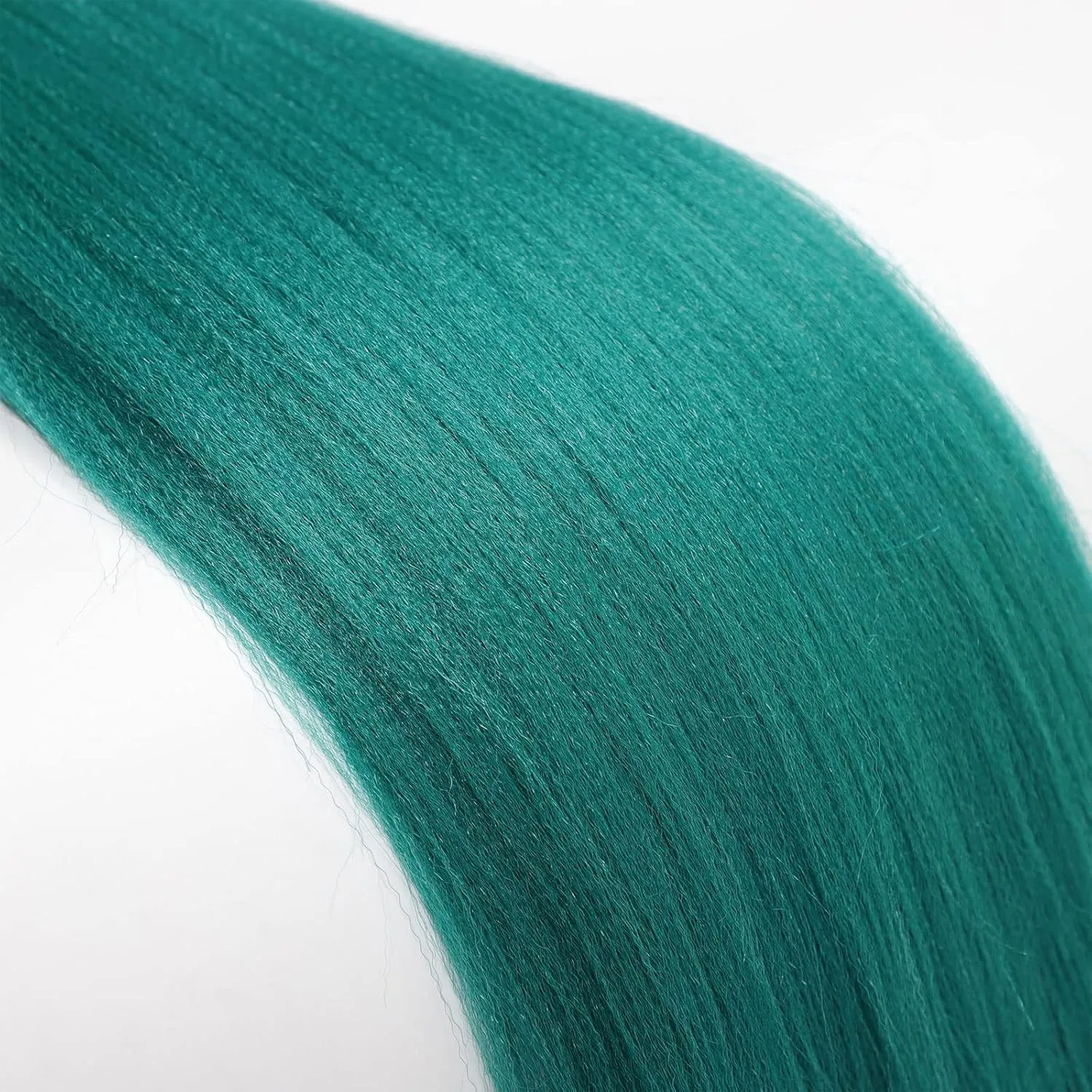 Dark Green Braiding Hair Pre Stretched Braiding Hair Dark Green Braids Hair Knoteless Braiding Hair Prestretched Braiding Hair(Dark Green,6pack)
