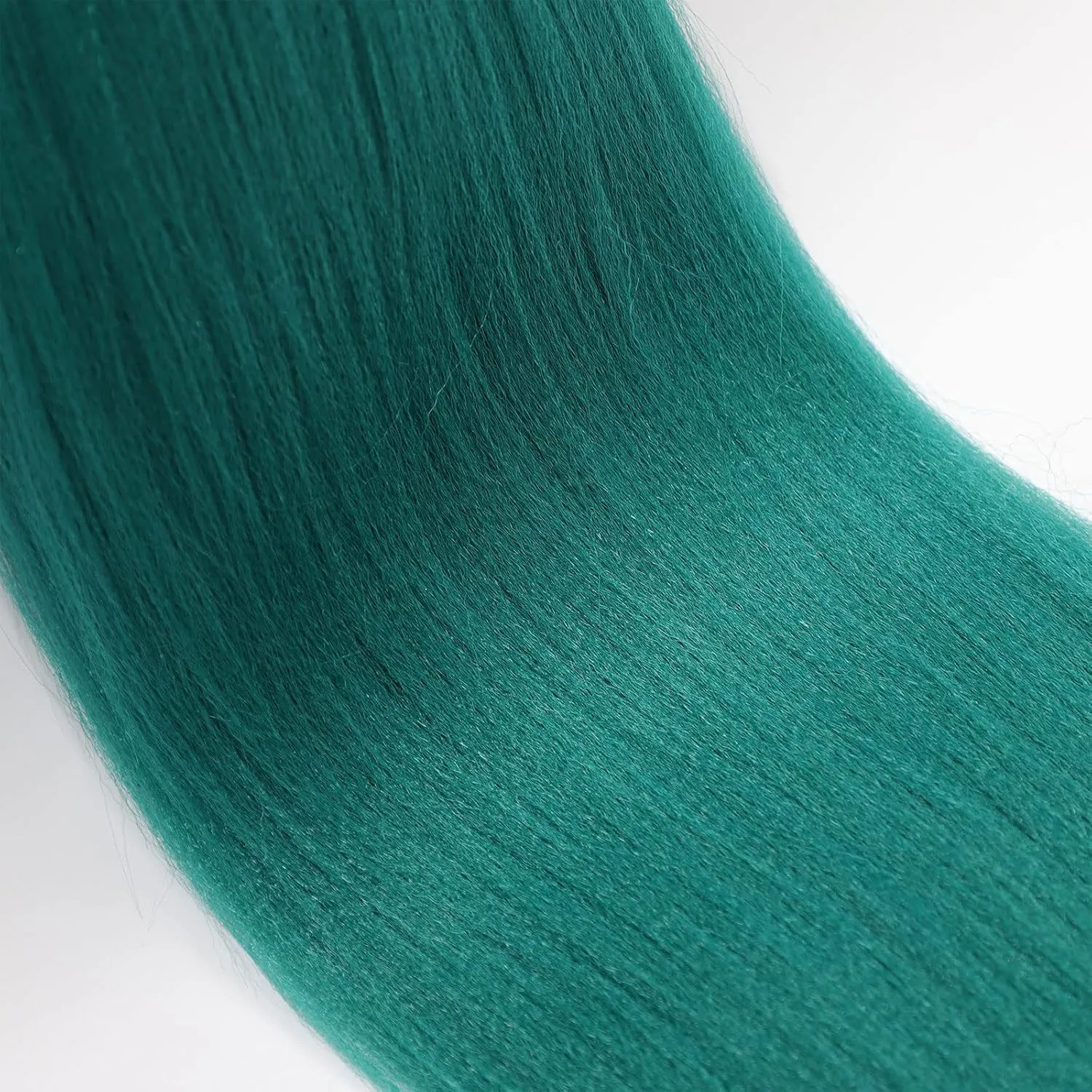 Dark Green Braiding Hair Pre Stretched Braiding Hair Dark Green Braids Hair Knoteless Braiding Hair Prestretched Braiding Hair(Dark Green,6pack)