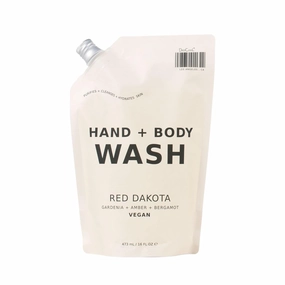 DedCool Hand   Body Wash (Red Dakota, Refill 16 fl oz) Natural Hydrating Body Wash, Liquid Hand & Body Soap, Moisturizing Hand & Body Cleanser, Cruelty-free & Vegan, Non-Toxic, Luxury Fragrance