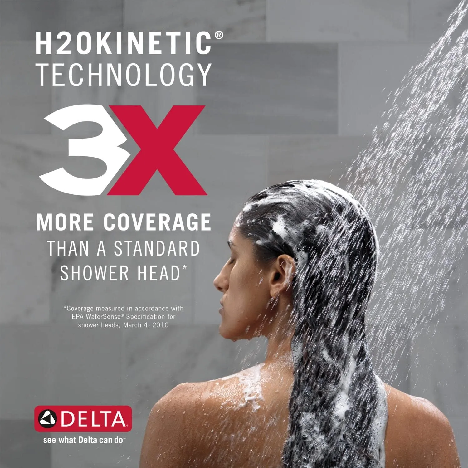 Delta Faucet Saylor 17 Series Black Shower Valve Trim Kit with H2Okinetic Shower Head, Delta Shower System, Shower Faucet Set, Shower Head and Handle Set, Matte Black T17235-BL (Valve Not Included)