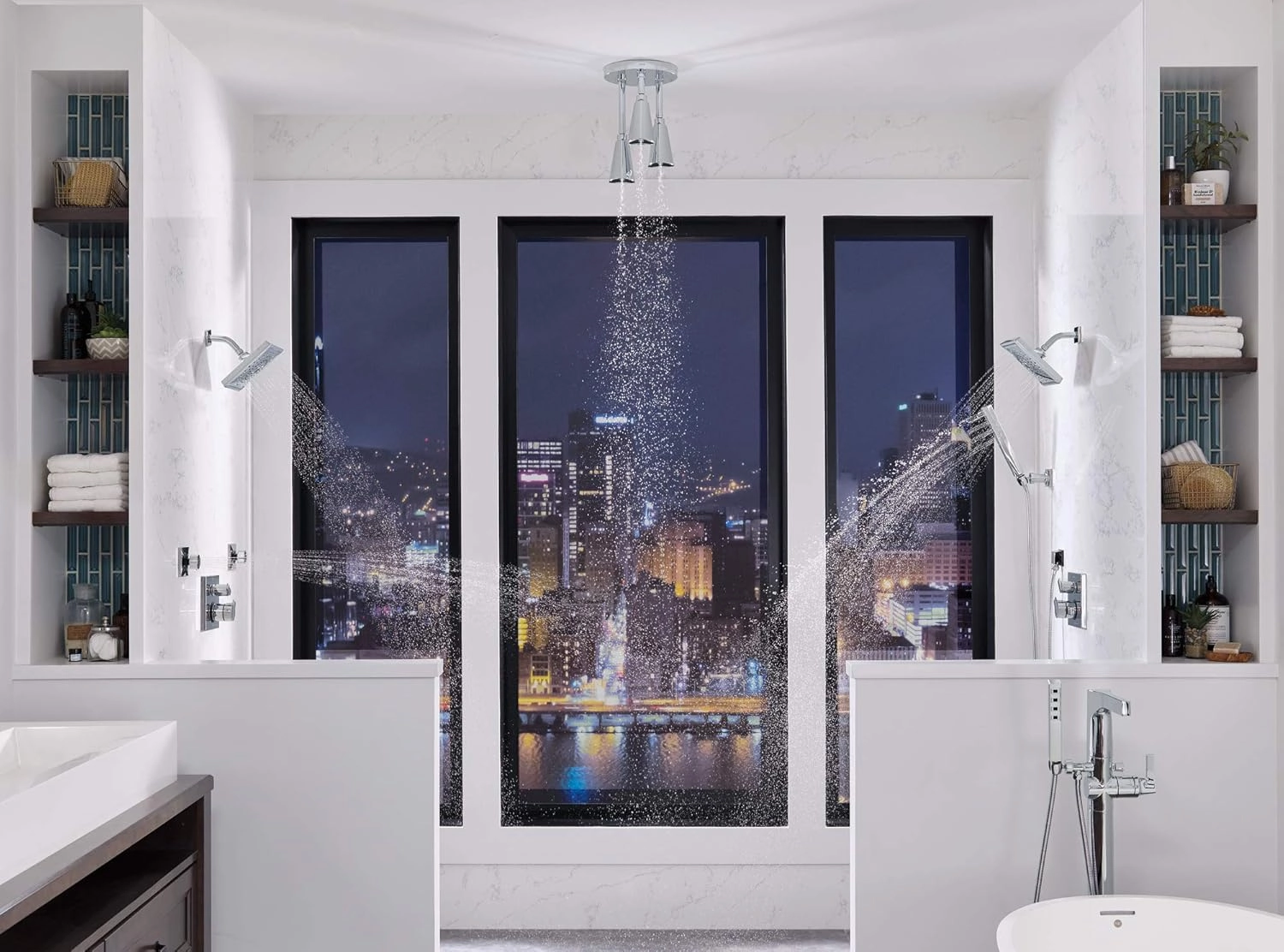 Delta Faucet Ara 17 Series 6-Setting Integrated Diverter Valve Trim Kit, Black Diverter Valve Trim Kit, Shower Trim Kit, Matte Black T27967-BL (Valve Not Included)