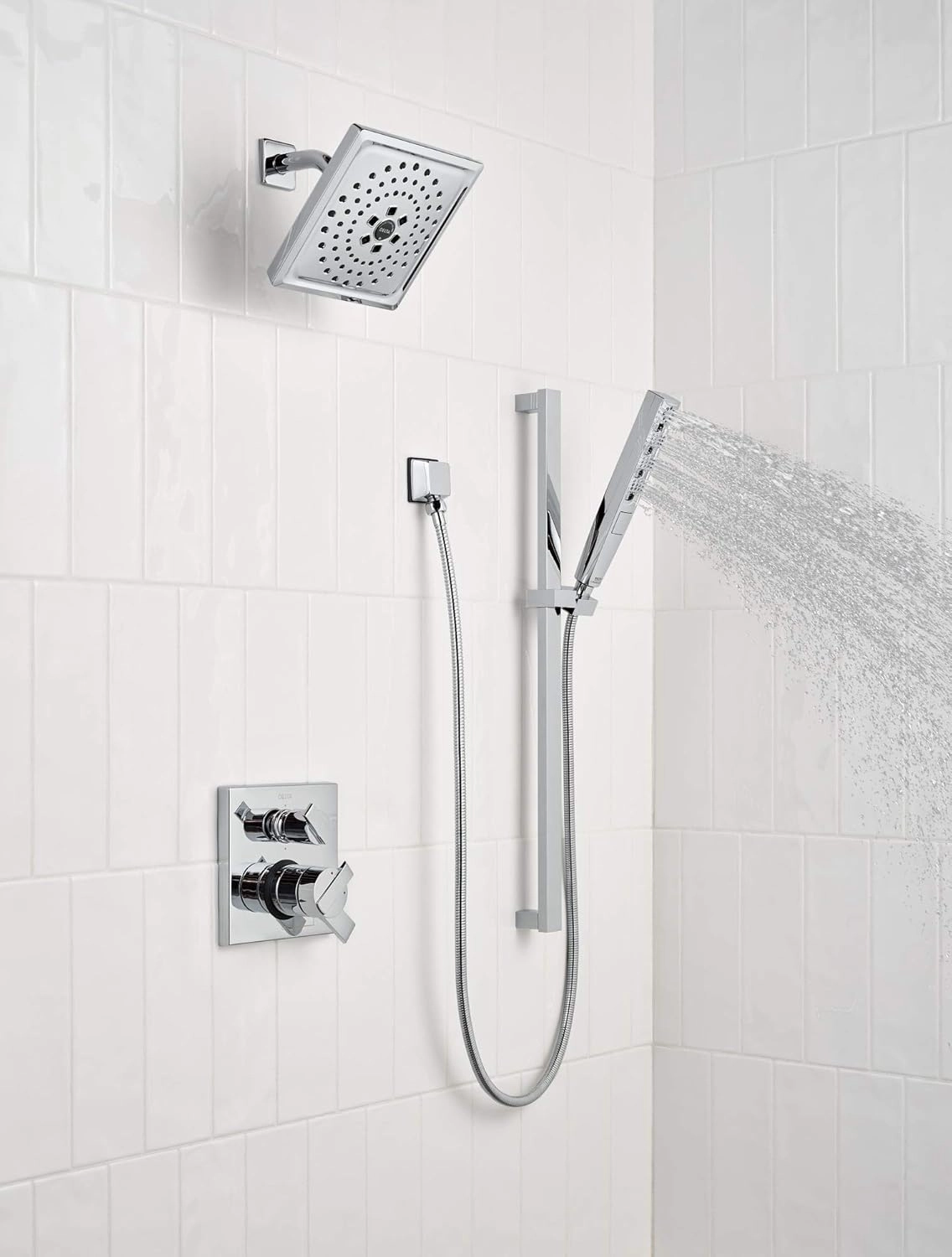 Delta Faucet Ara 17 Series 6-Setting Integrated Diverter Valve Trim Kit, Black Diverter Valve Trim Kit, Shower Trim Kit, Matte Black T27967-BL (Valve Not Included)