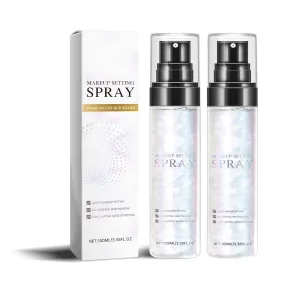 Dewy Mist Setting Spray, Longlasting Makeup Setting Spray, Slight Shinning Makeup Finishing Spray, Dewy Finish Extender Setting Spray, Oil Control Setting Spray, Hydrating and Moisturizing Mist (2pc)