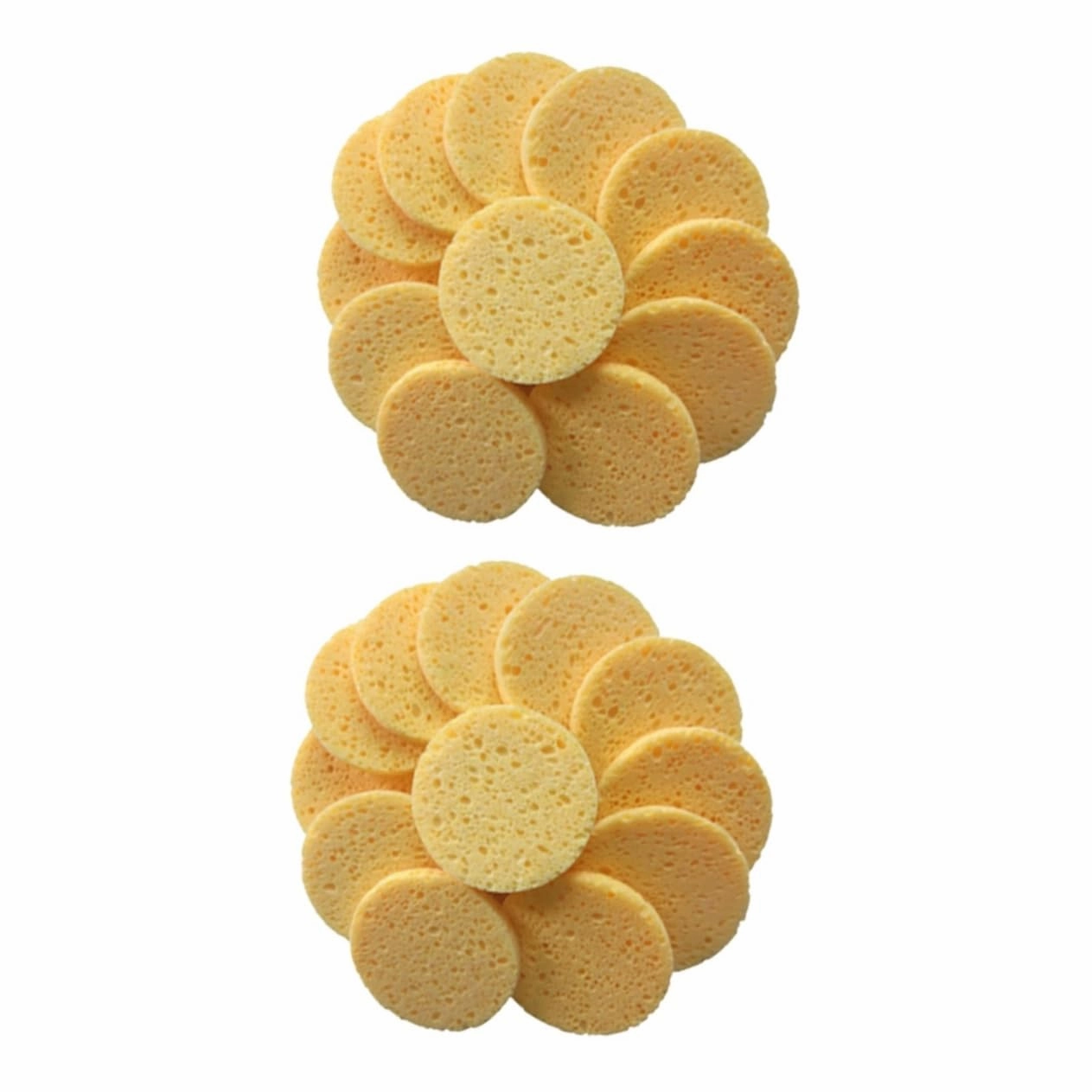 Didiseaon 40pcs Skin-friendly Cotton Makeup Sponges Round Face Cleaning Puff for and Makeup Removal Soft and Safe for All Skin Types
