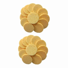 Didiseaon 40pcs Skin-friendly Cotton Makeup Sponges Round Face Cleaning Puff for and Makeup Removal Soft and Safe for All Skin Types