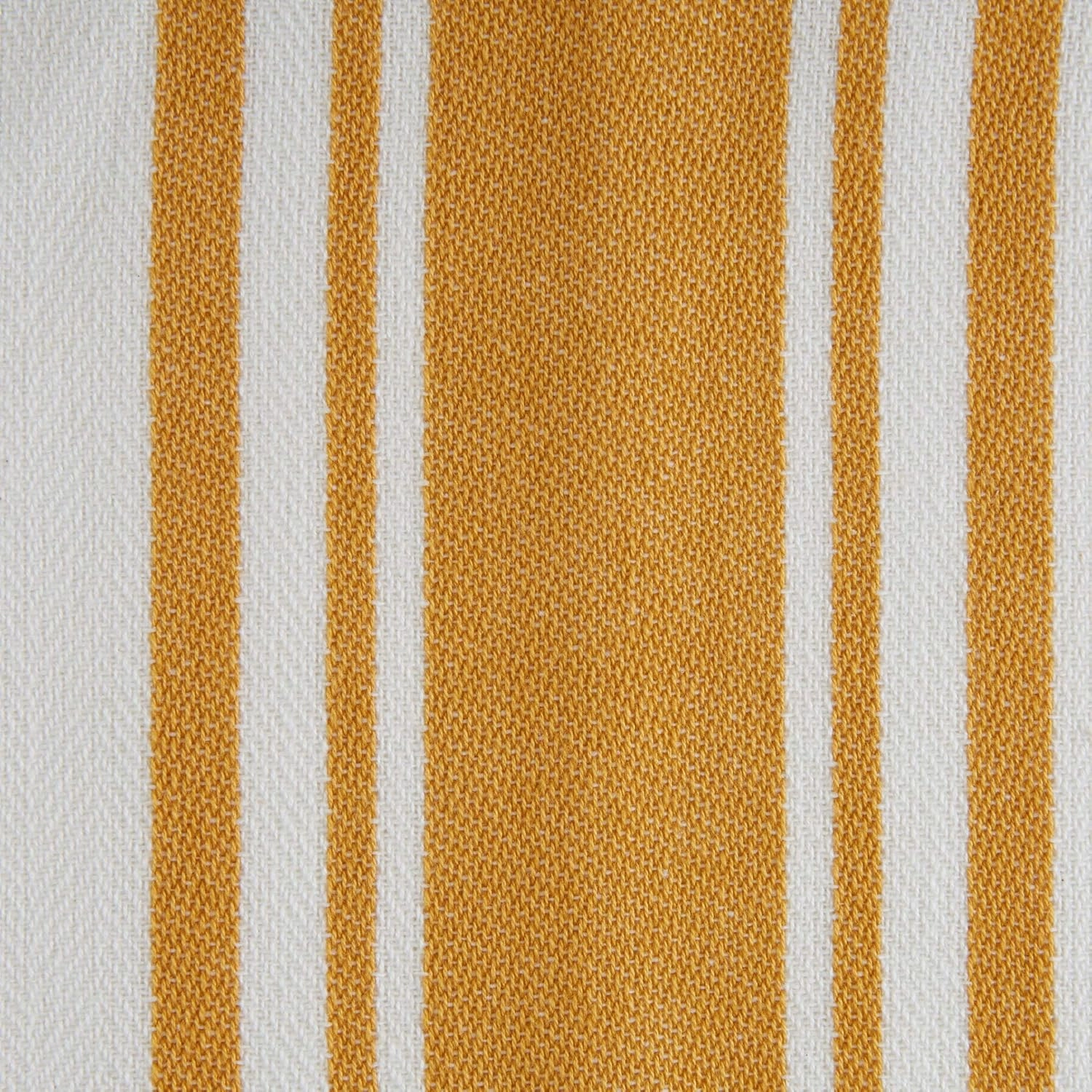 DII Everyday Kitchen Dishtowel Collection Large Chef Stripe Tea Towel, 18x28, Honey Gold, 3 Count