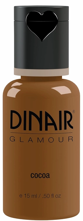 Dinair Airbrush Makeup Foundation | Cocoa | GLAMOUR: Natural, Light coverage, Matte 1/2 oz.
